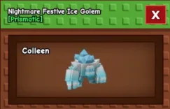 Nightmare Festive hatch Ice Golem NEW PET FAST DELIVERY — Account account