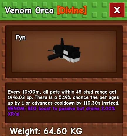 Venom orca 60kg