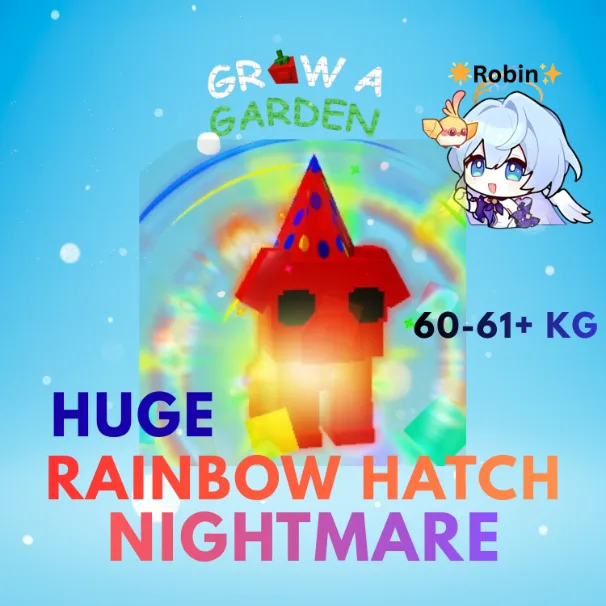 HUGE Nightmare Rainbow Hatch Celebration Puppy - 60-61+KG - 50s CD - Grow a Garden — Account account