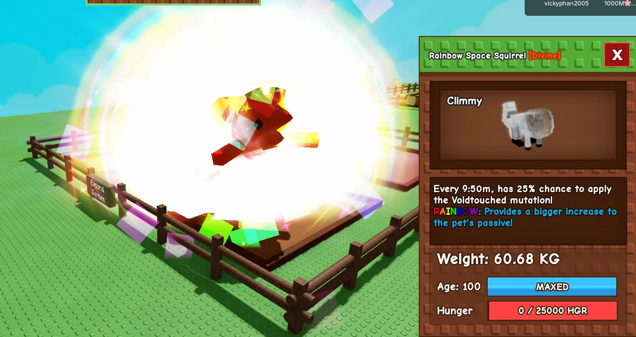 60kg+ Rainbow / Aurora / Mega Space Squirrel — Account account