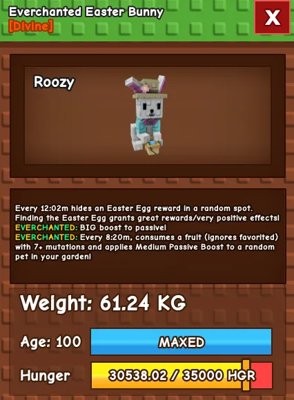 60KG - 61KG EASTER BUNNY NIGHTMARE / EVERCHANTED / VENOM! — Account account
