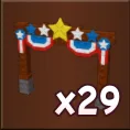 1x Patriotic archway