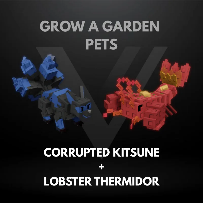 Bundle 14 - Corrupted Kitsune + Lobster Thermidor - Grow A Garden Pets Bundle