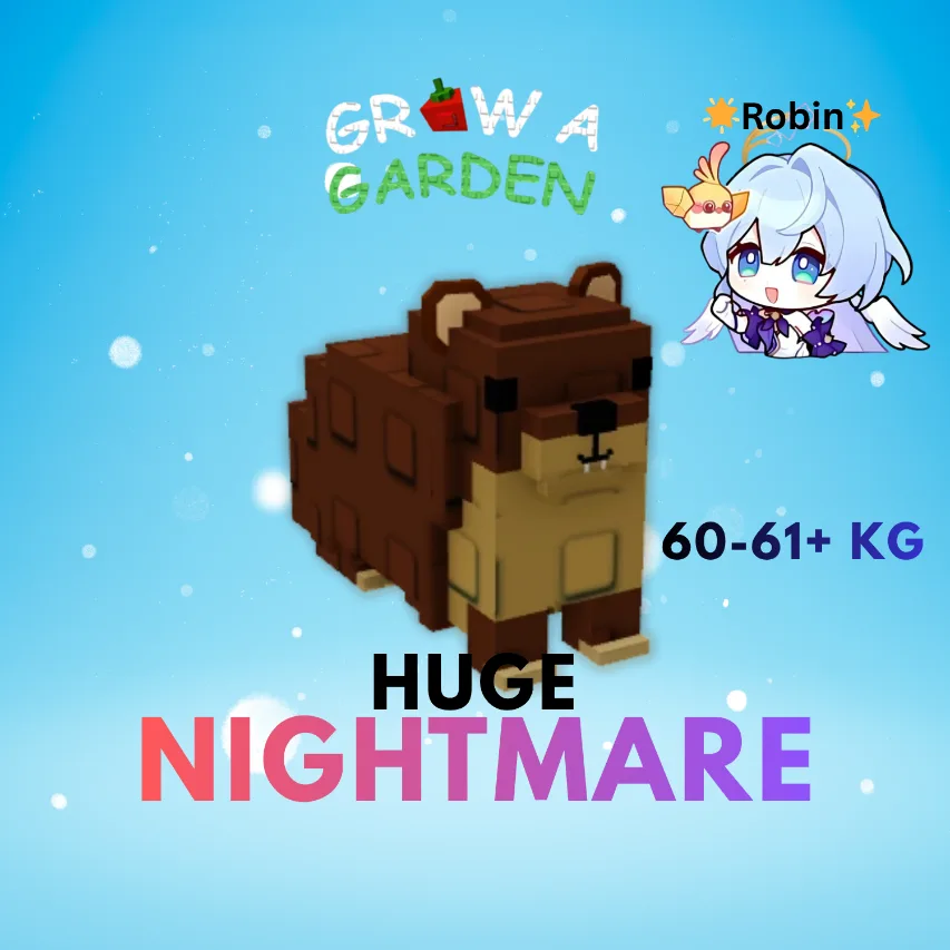 HUGE Nightmare Hyrax - 60-61+KG - Ez Fissure Berry Seed - Grow a Garden — Account account