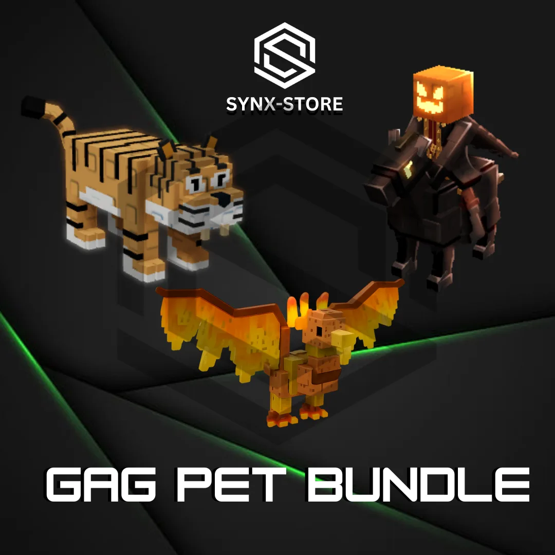 Pet Bundle 29 3 Pets Headless Horseman + Phoenix + Tiger