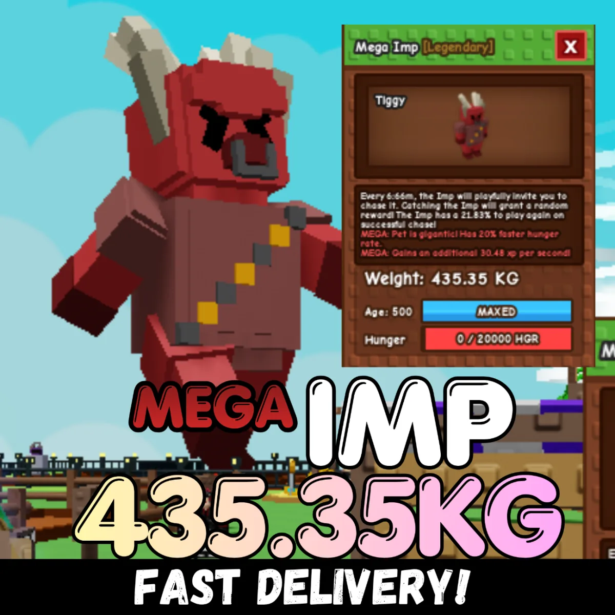 MEGA Imp 435.35KG Godly Age 500 INSTANT DELIVERY