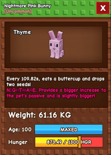 HUGE PINK BUNNY NM / VENOM / EVER 60KG - 61KG — Account account