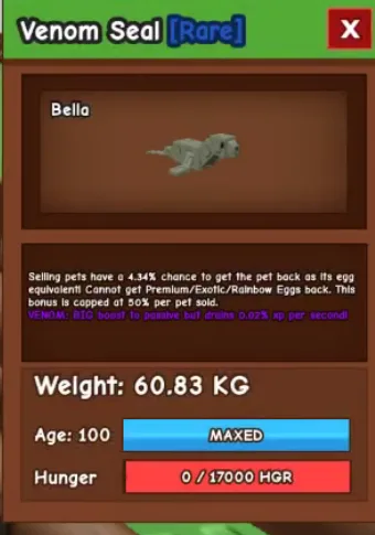 60kg+ VENOM SEAL super handsome