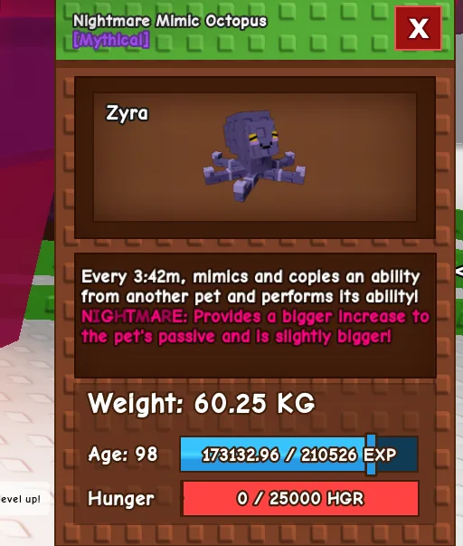 Huge Nightmare Mimic Octopus 60.25kg
