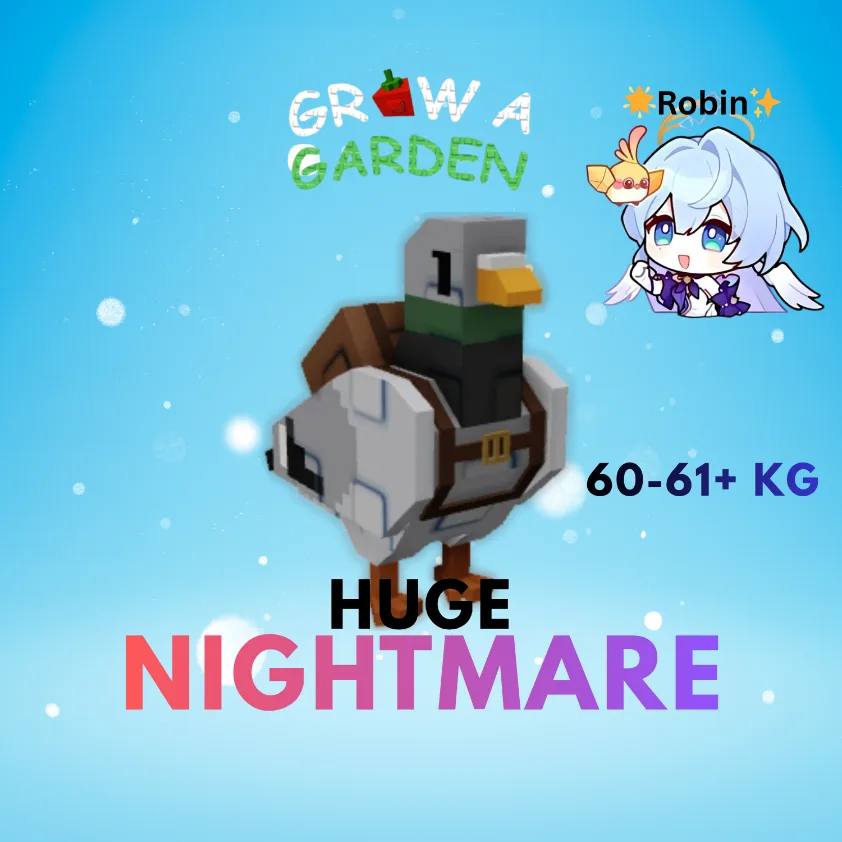 HUGE Nightmare Messenger Pigeon - 60-61+KG - For Event - Grow a Garden — Account account