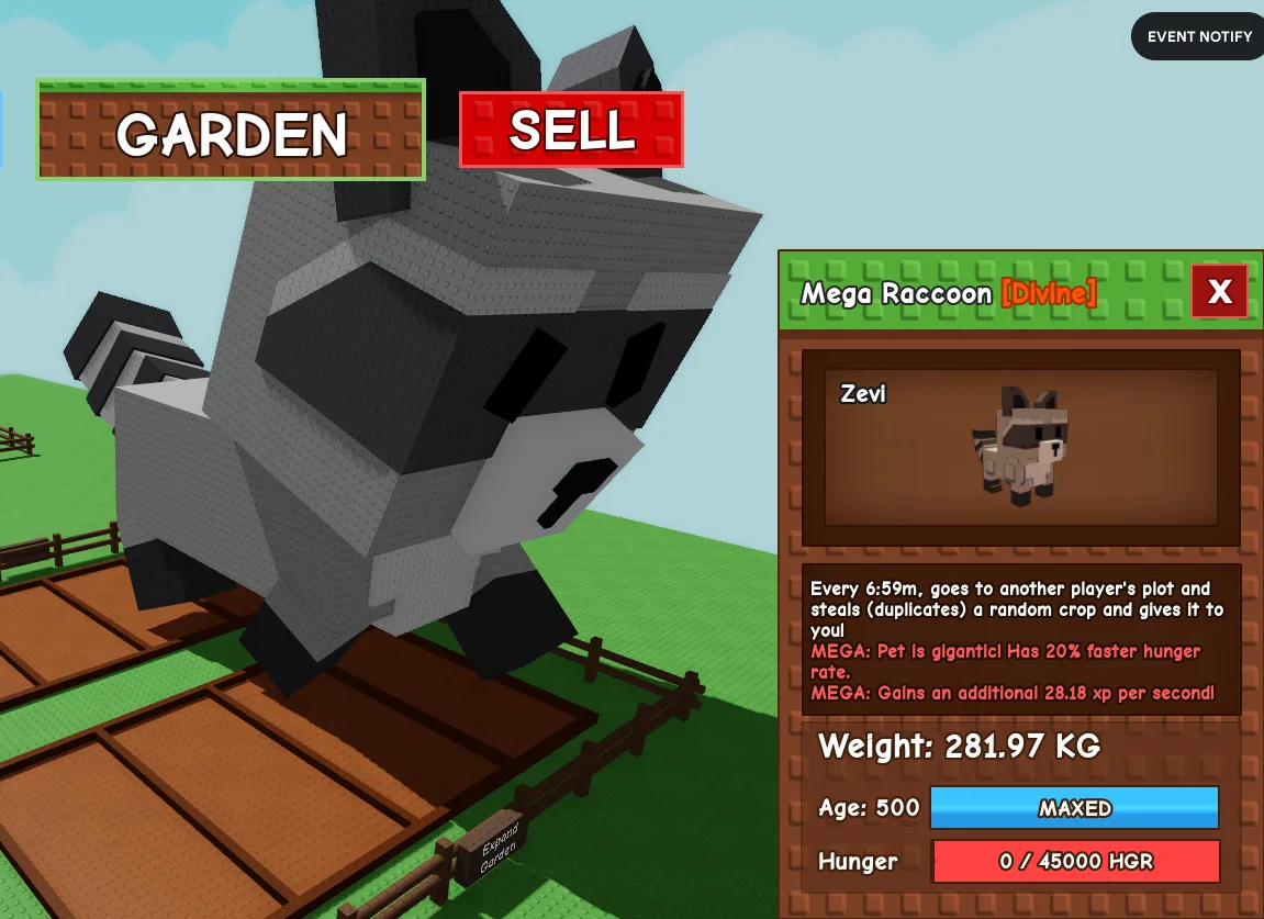 283.45kg+ Mega Raccoon