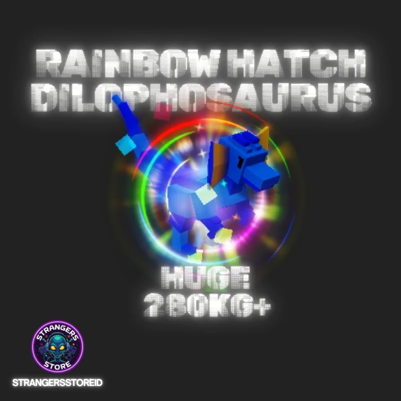 Rainbow Hatched Dilophosaurus 280 KG + RBH DILO AGE 500