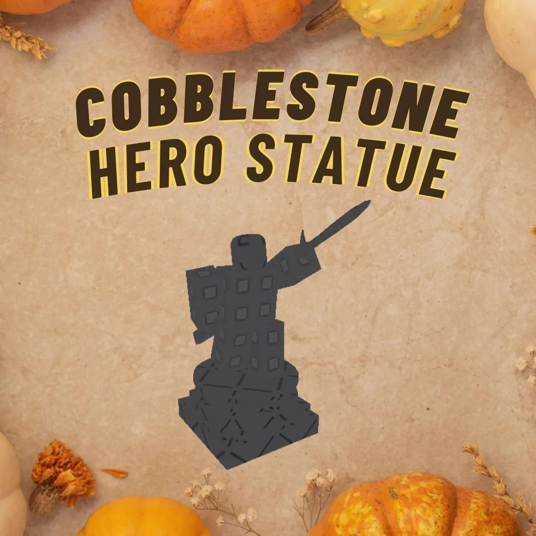 Cobblestone Hero Statue INSTANT DELIVERY - Grow a Garden 2
