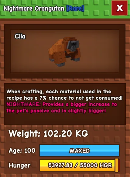 100KG+ ORANGUTAN NIGHTMARE / EVERCHANTED / VENOM! — Account account