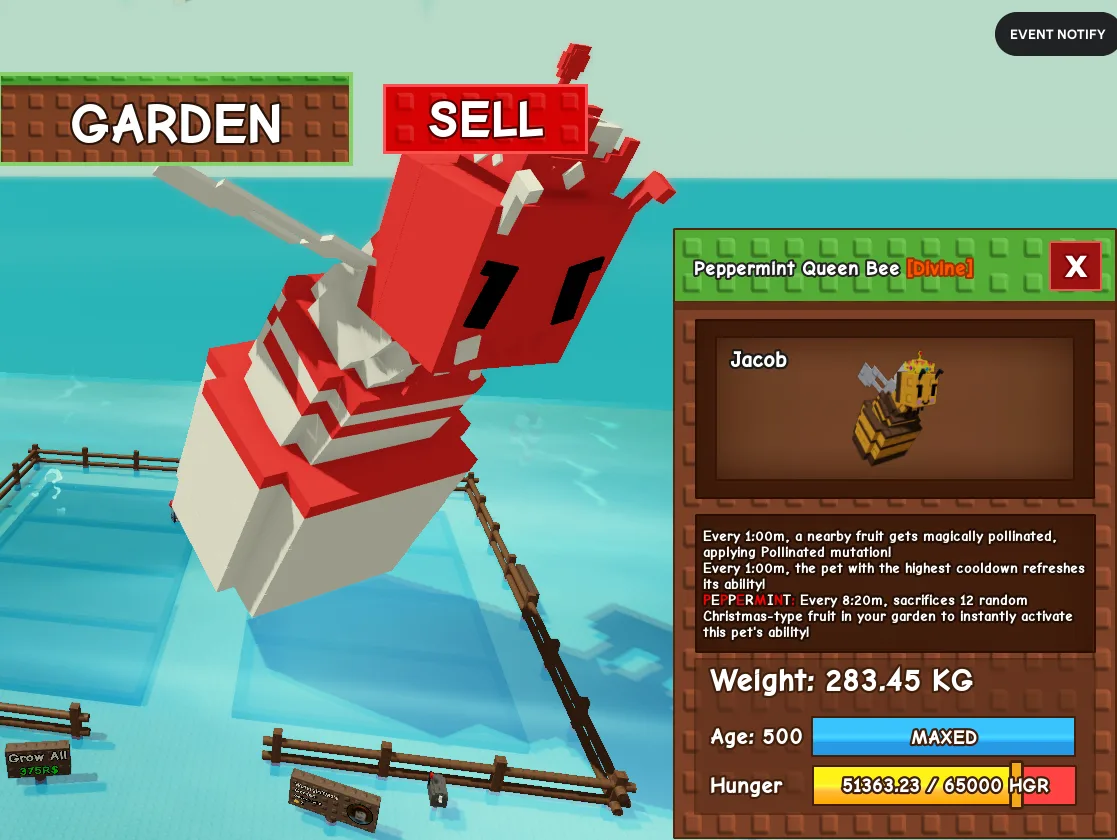 282.47kg+ Peppermint Queen Bee