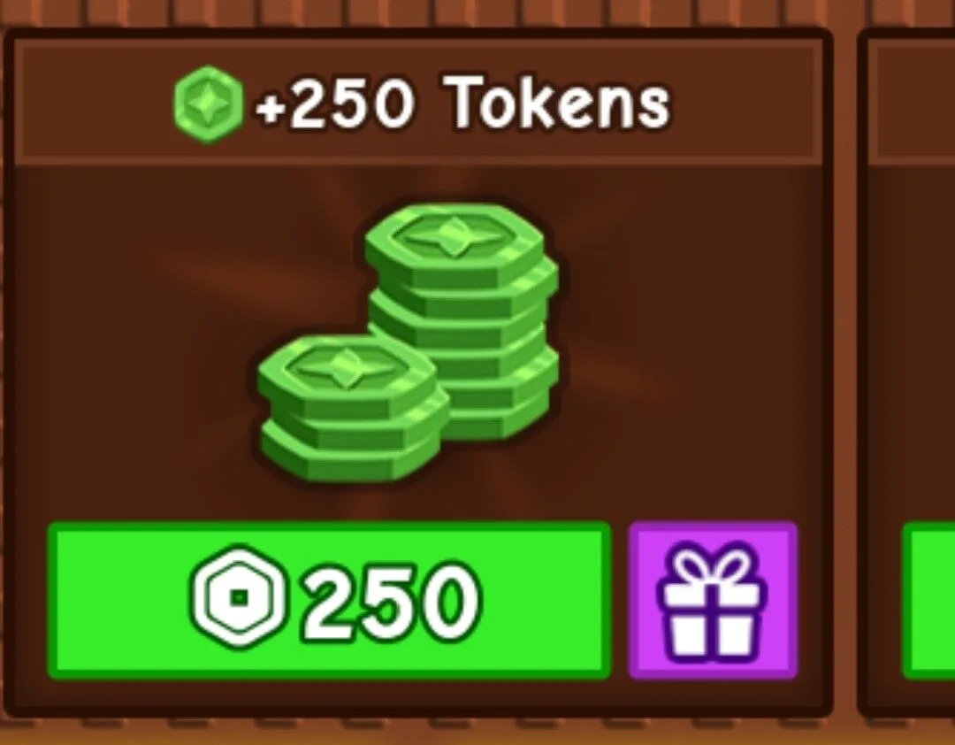 +250 Tokens — Account account