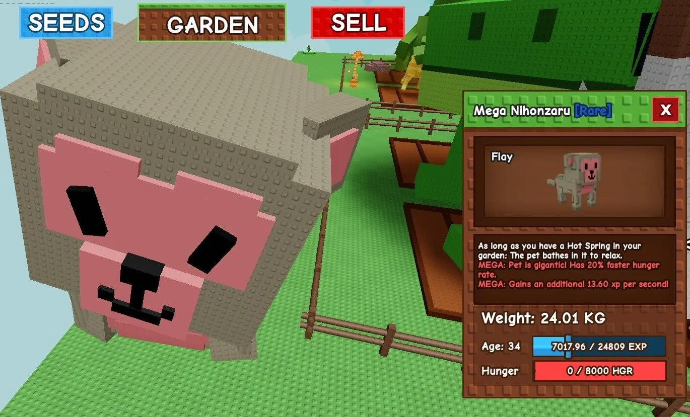 HUGE/GIANT/TITAN/TITANC NIHONZARU MEGA 61KG WHEN MAX MUTATION- GROW A GARDEN ROBLOX - CHEAP AND FAST DELIVERY — Account account