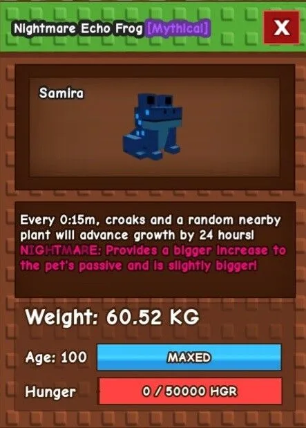 15S ECHO FROG 60KG — Account account