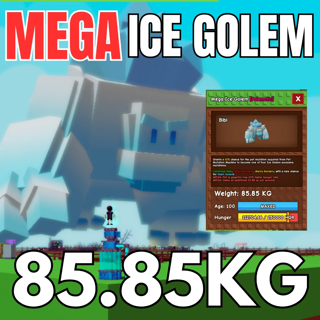 TITANIC MEGA ICE GOLEM 85.85KG INSTANT DELIVERY — Account account