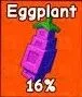 EGG PLANT SEED Unobtainable seed very rare VIA GIFTING IN GAME