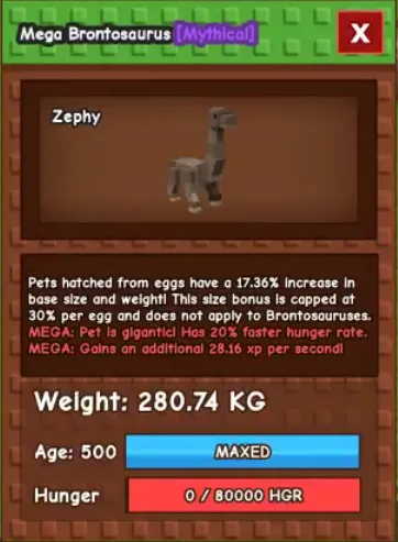 280kg+ Mega Brontosaurus super handsome and big
