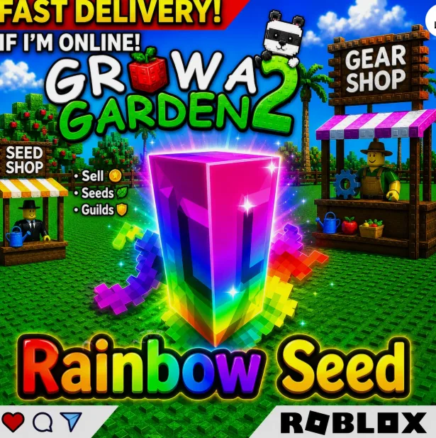 Roblox GROW A GARDEN 2 GAG 2 RAINBOW SEED Fast & Easy — Account account