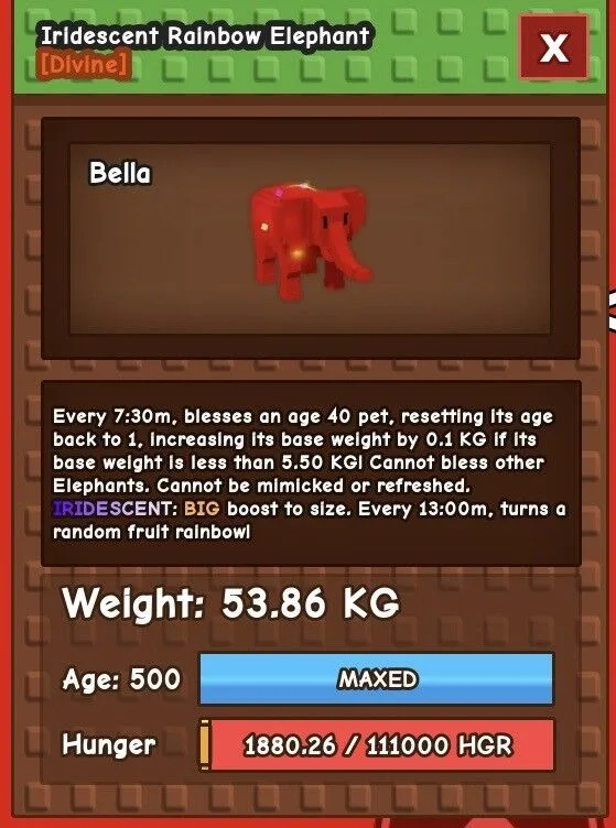RAINBOW HATCHED ELEPHANT IRIDESCENT MUTATION AGE 500 FAST DELIVERY — Account account