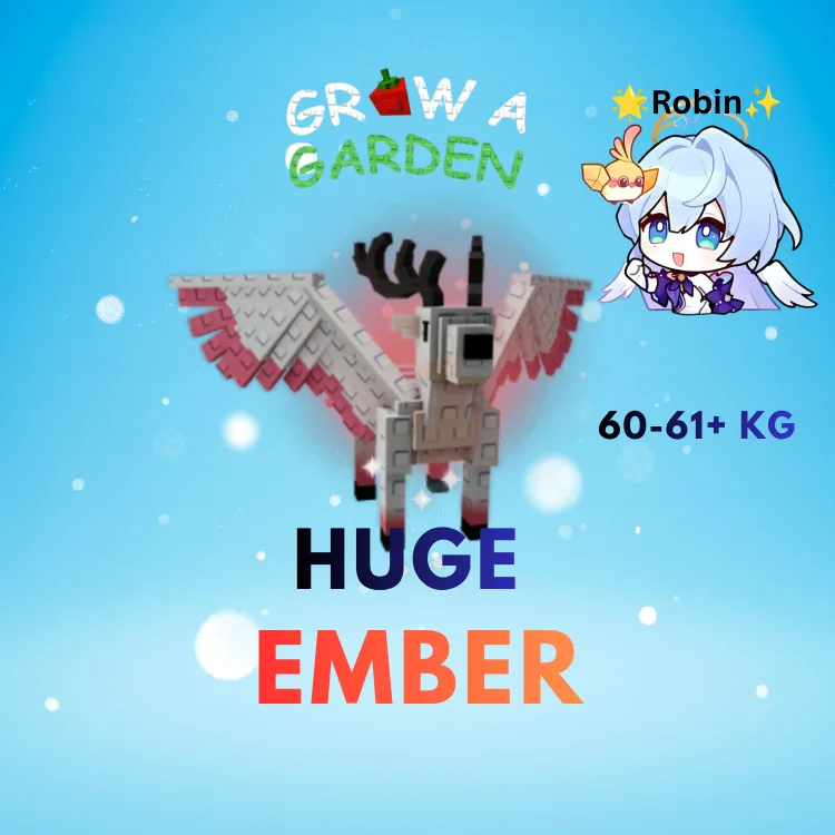HUGE Ember Peryton - 60-61+KG - New Cool Mutation - Grow a Garden — Account account
