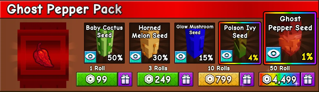 Ghost Pepper Pack 10 Rolls