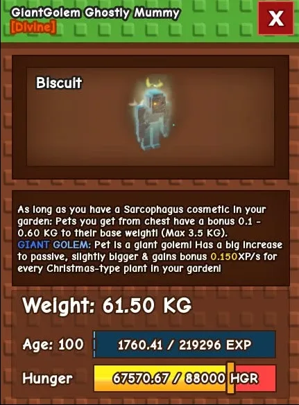 GHOSTLY MUMMY 60-61KG / 280KG+ INSTANT DELIVERY !