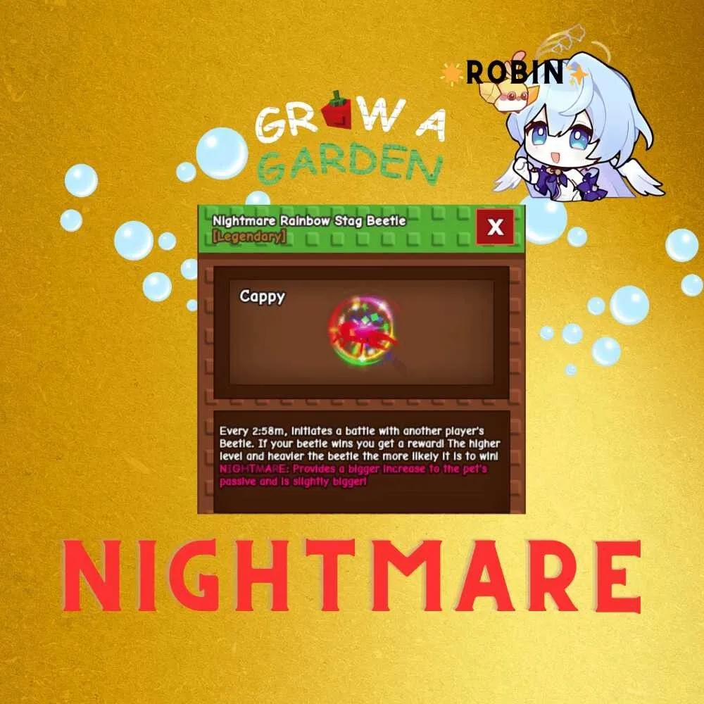 Nightmare Rainbow Hatch Stag Beetle - Grow a Garden — Account account