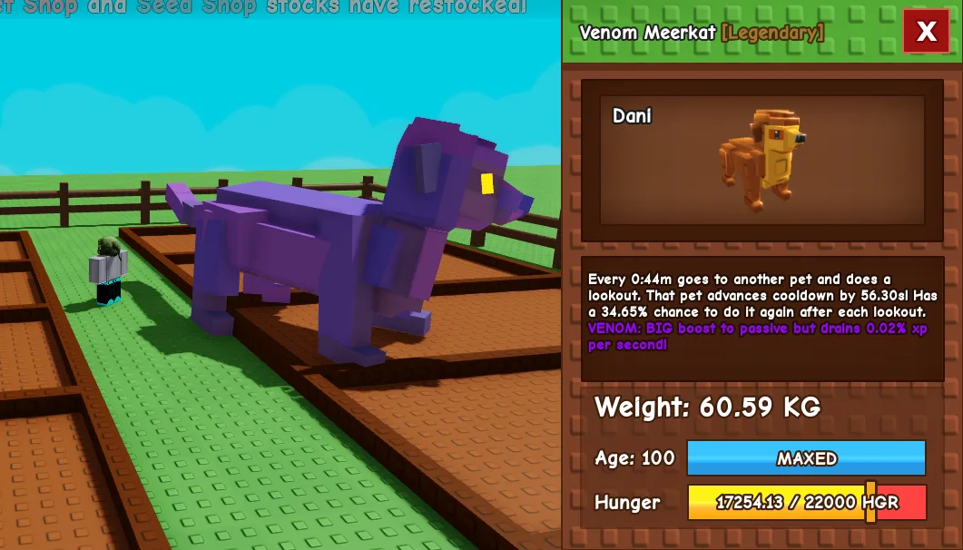60kg+ Venom Meerkat — Account account