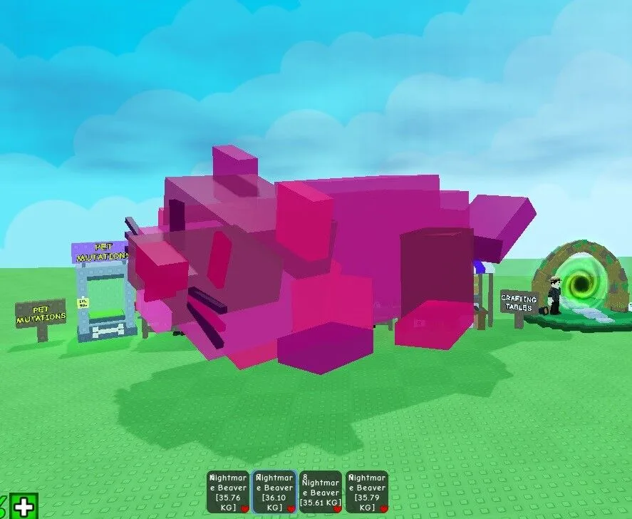 Huge Nightmare Beaver 35kg + Gets Wood Cosmetics For Building Cool Huts - (EP)