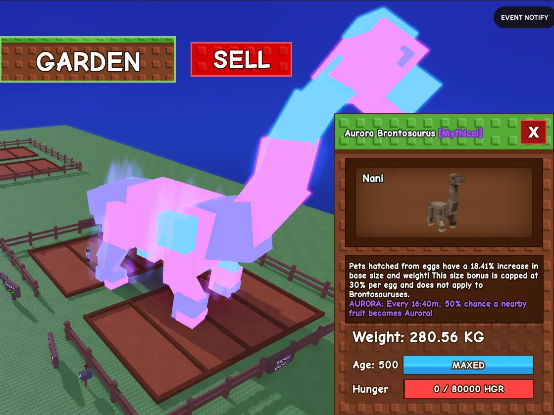 280.56kg Aurora Brontosaurus