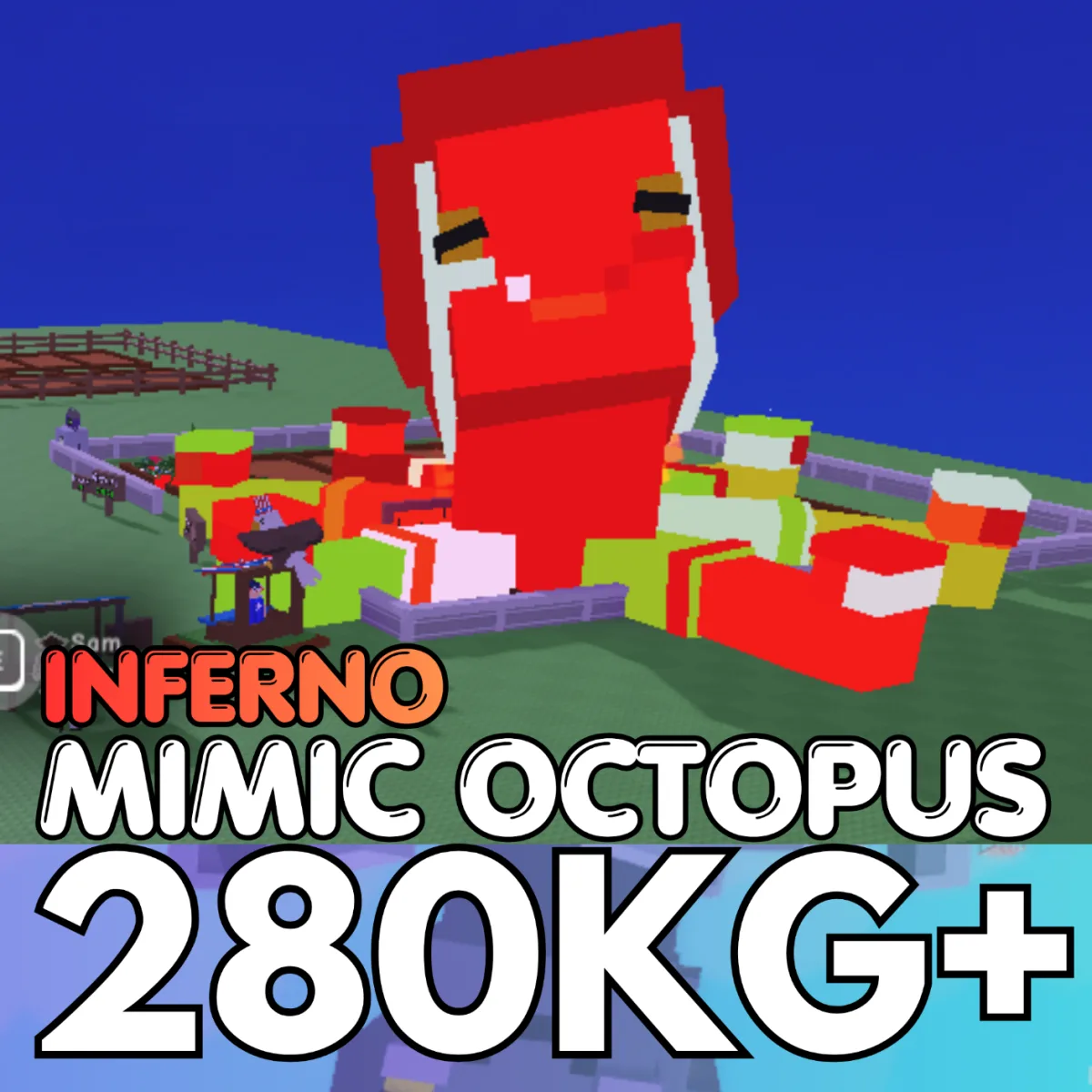 INFERNO Huge Mimic Octopus 280KG+ 15sec CD Age 500 INSTANT DELIVERY