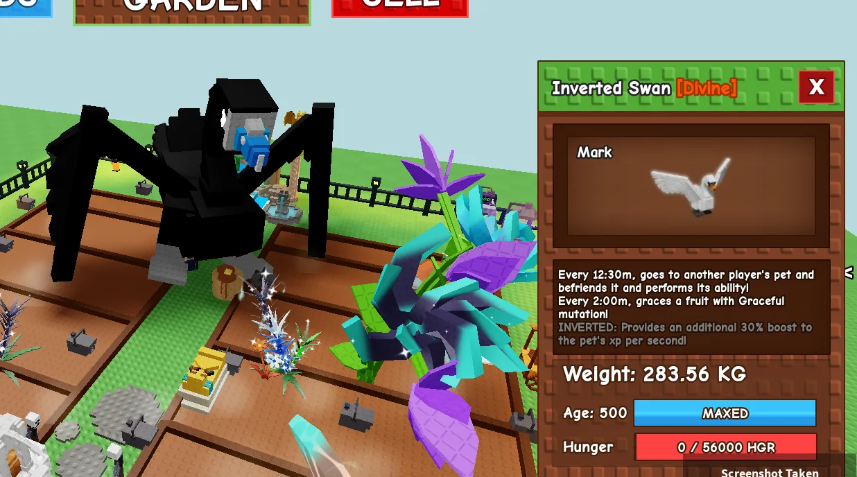 280KG+ Inverted Swan Divine // super handsome // Age 500 MAXED // XP Boost Flex Pet