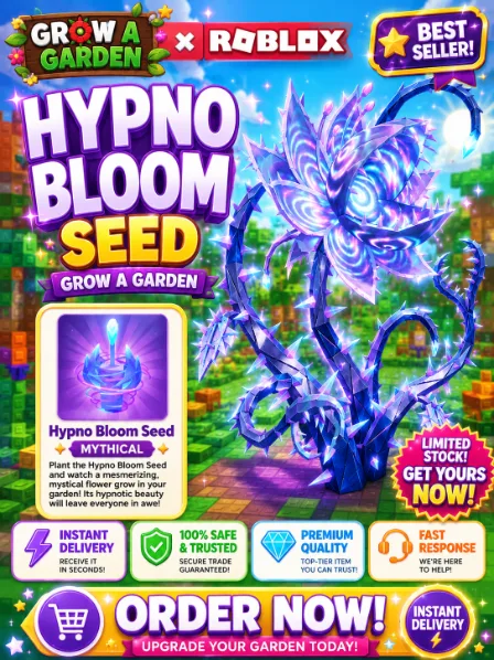 Hypno Bloom seed GROW A GARDEN 2 100 INSTANT DELIVERY