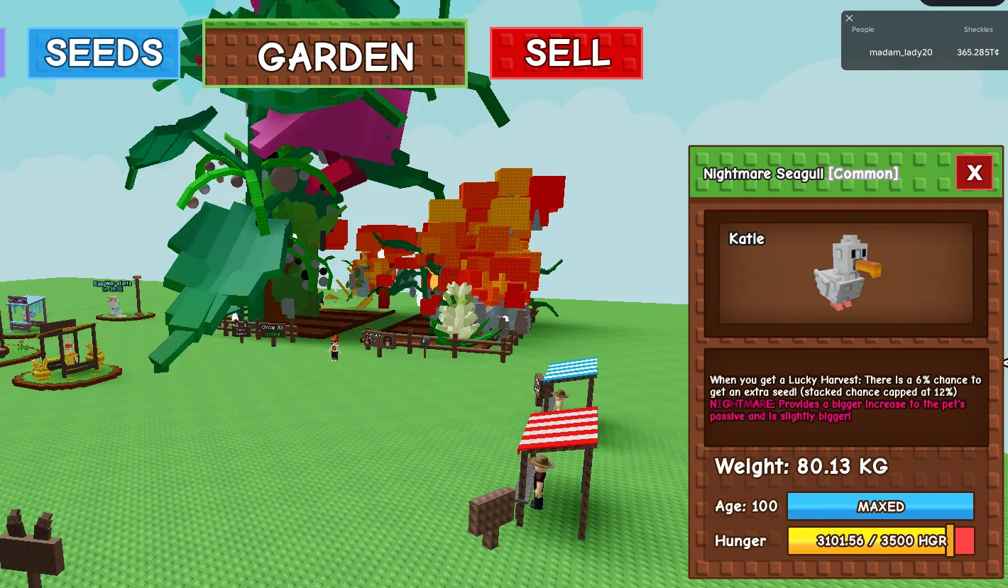 TITANIC HUGE GIANT NIGHTMARE SEAGULL (NIGHTMARE MUTATION) 80.13KG 100AGE // CLEAN // CHEAP // RUSH // RARE — Account account