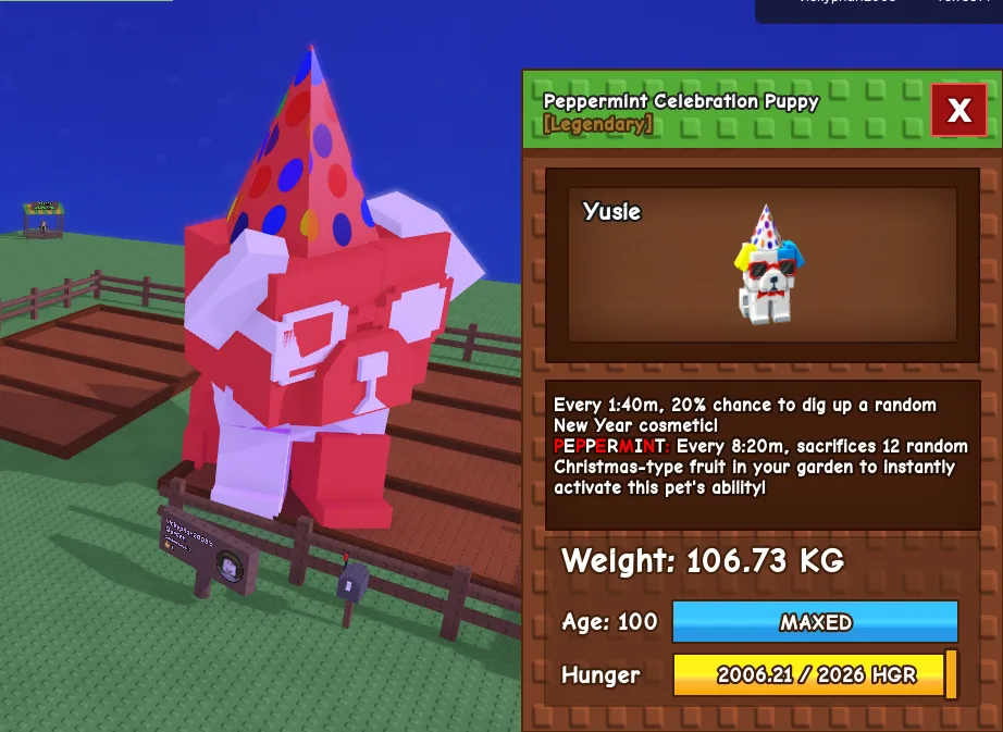 106.73kg Godly Peppermint Celebration Puppy Cute Farming — Account account