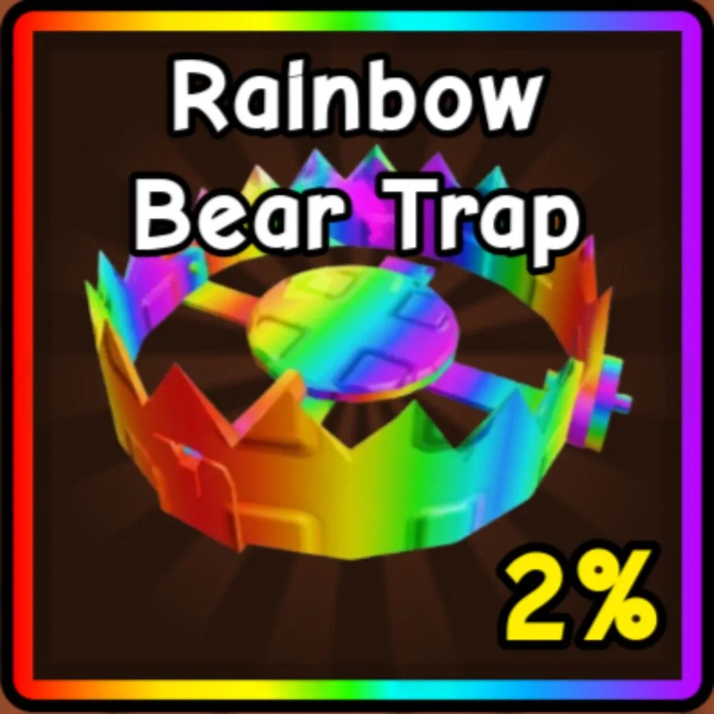 Rainbow Bear Trap Grow A Garden 2 (Super)
