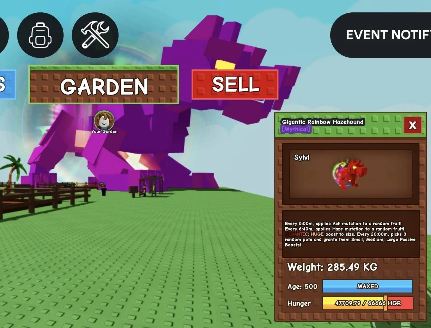 Huge GIGANTIC Rainbow Hazehound - 285.49 KG (Age 500)