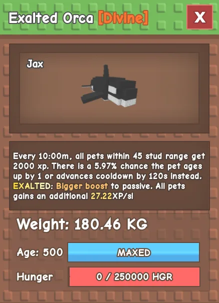 CHEAP 180kg Exalted Orca! Nice abilities Fast Delivery