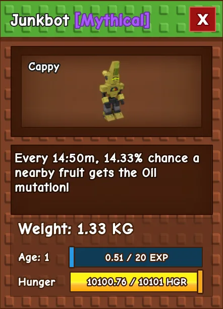 Junkbot MYTHICAL Age 1 1.33KG