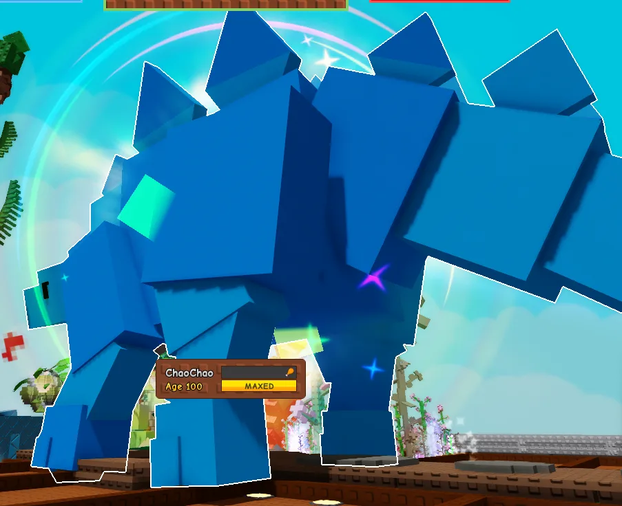 Huge Titanic Rainbow Stegosaurus 72kg+ age100 Rare Mutation/Collectors Pet — Account account