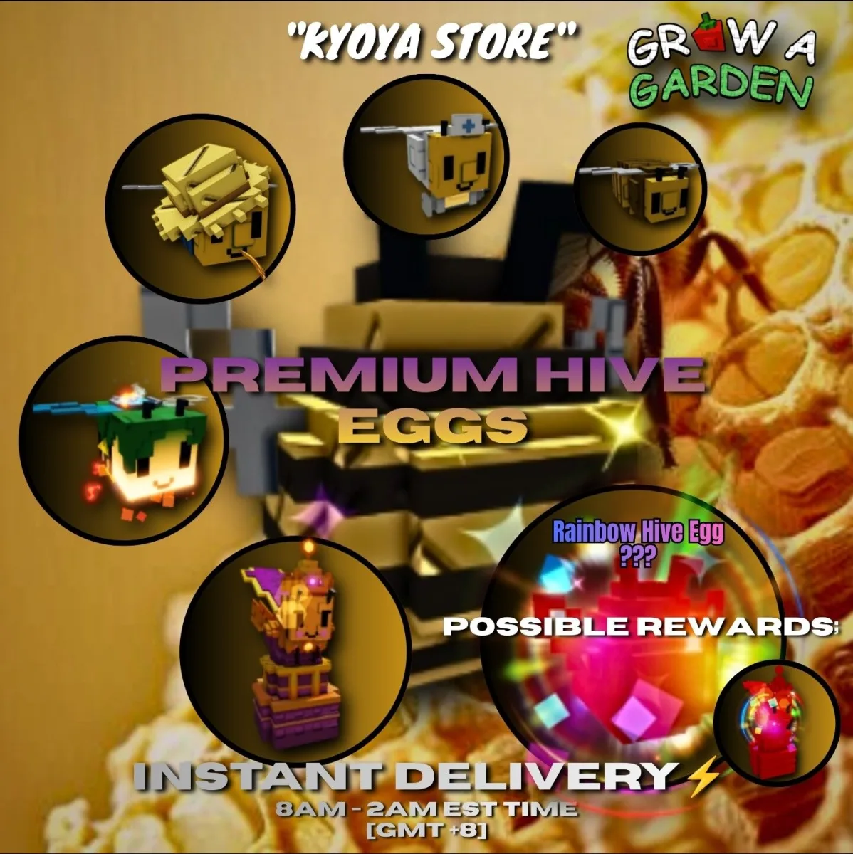 PREMIUM HIVE EGGS 10x PIECES — Account account