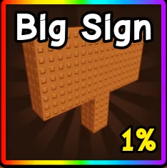 Big Sign Super Rare 1 Chance - Fast Delivery — Account account