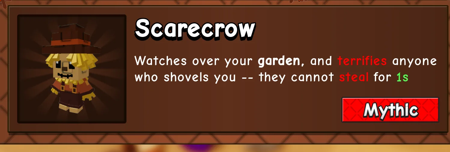 new scarecrow pet (Mythic)