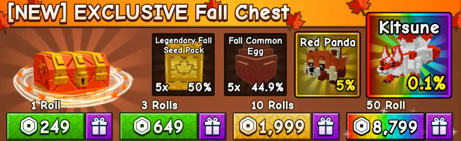 EXCLUSIVE x50 Fall Chest