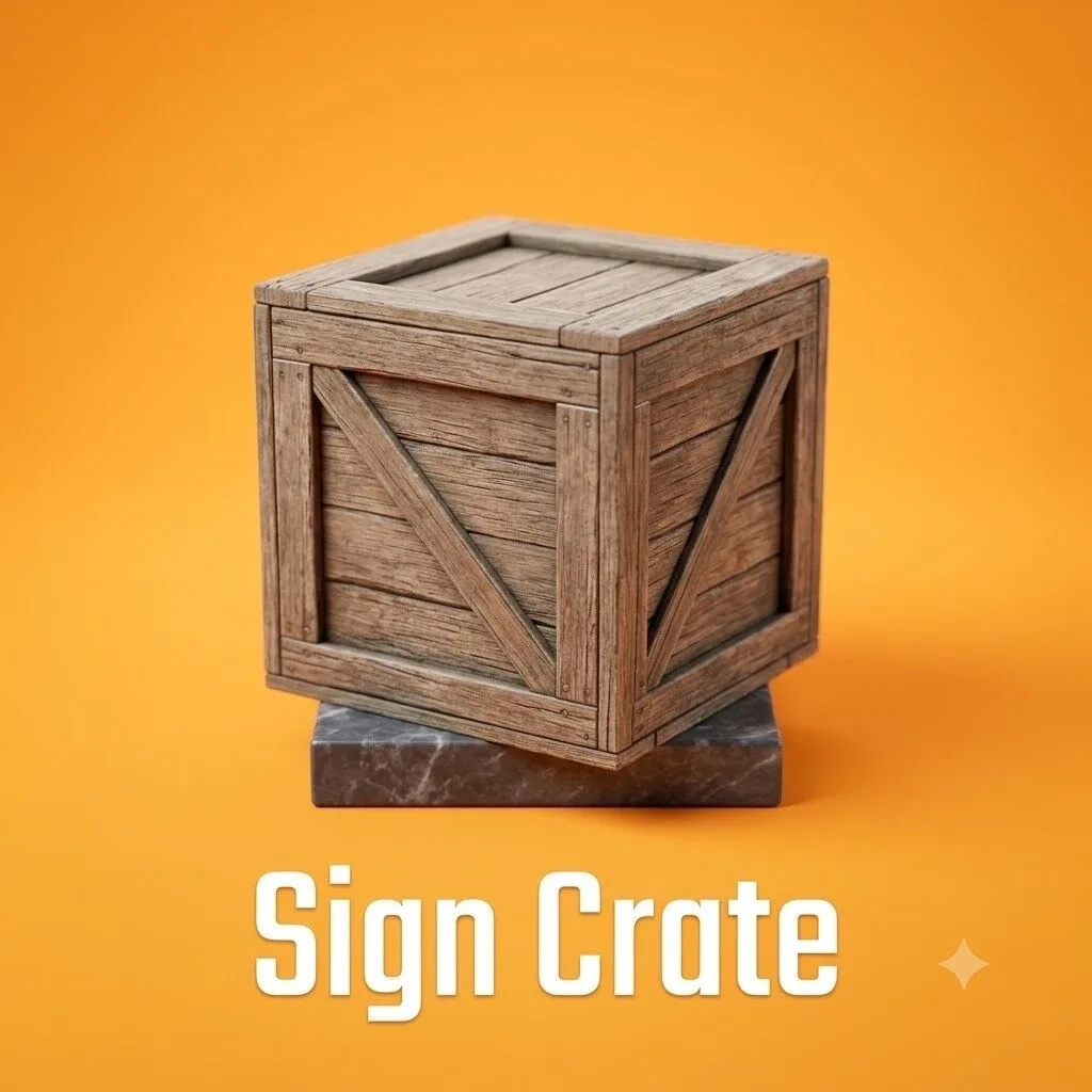 X100 Sign Crate (Rare)