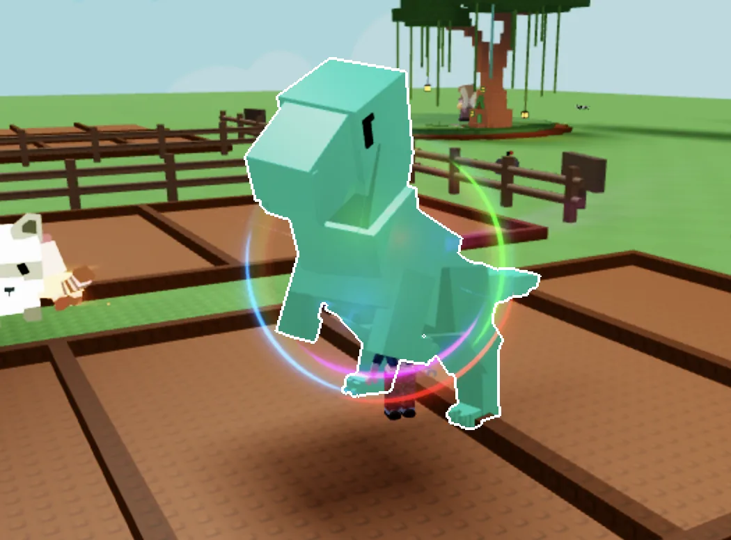 Rainbow T-Rex - Good Size.